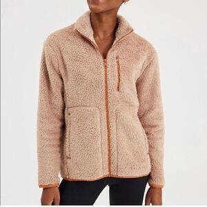 Girlfriend collective fleece zip up